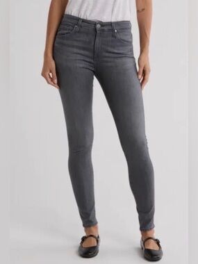 Ag Adriano Goldschmied Farrah High Rise Skinny Jeans in Timeless Gray Size 26
